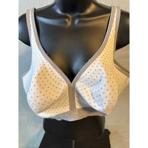 Cacique Womens Plus Size Soft Cup Bra Womens Plus Size 44DD Polka Dot - Picture 1 of 2